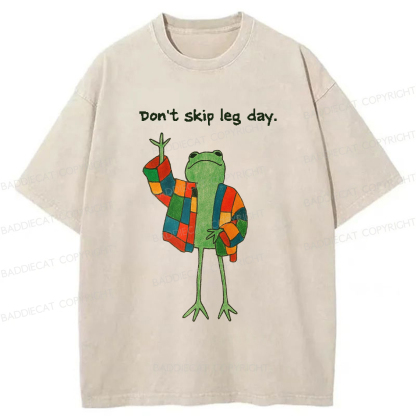 Baddiecat Model Frog Washed T-shirt