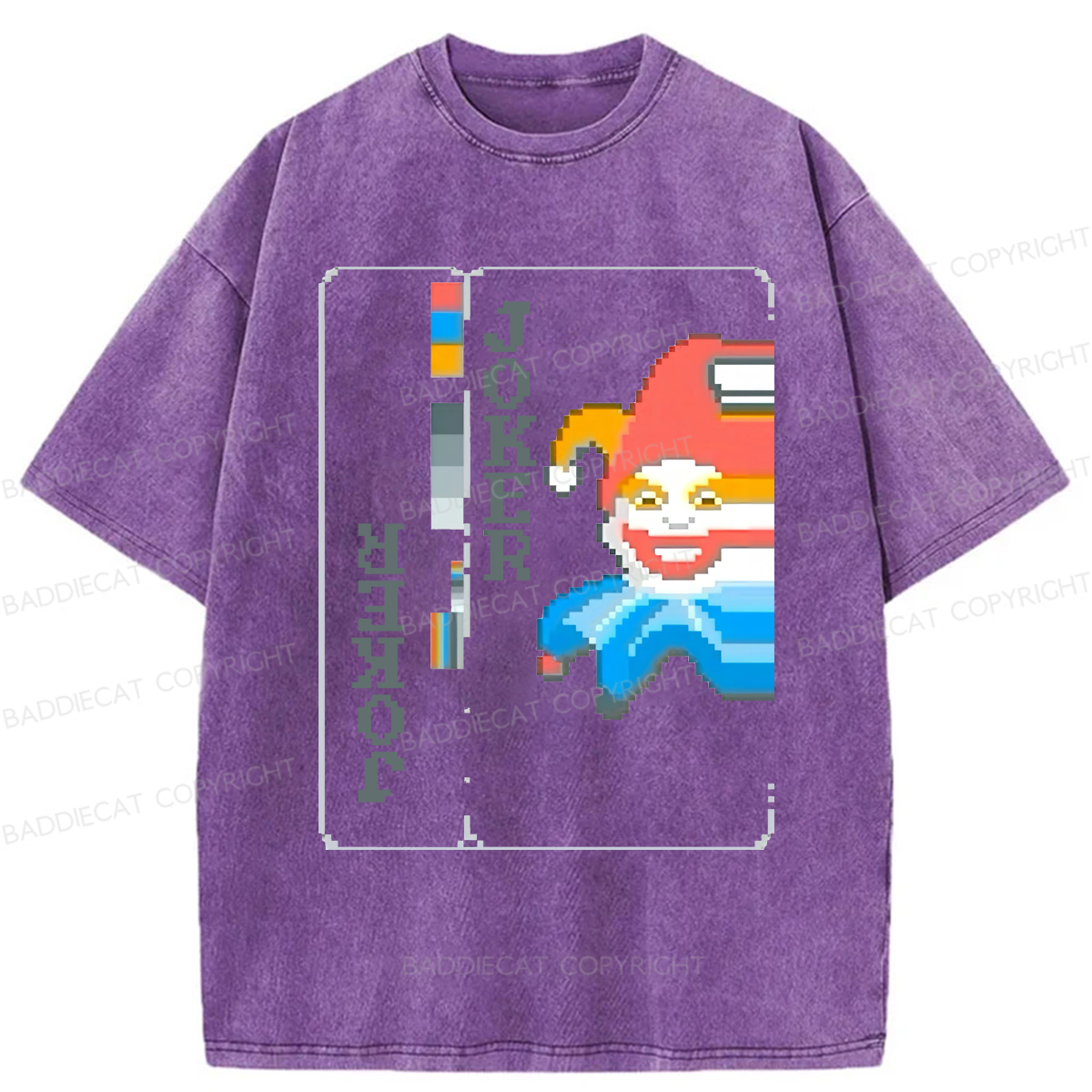 Baddiecat Balatro Joker Game Washed T-shirt