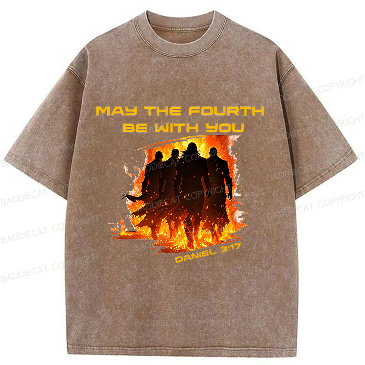 Baddiecat May The Force Be With You Washed T-shirt