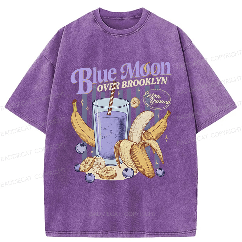 Baddiecat Blue Moon Washed T-shirt