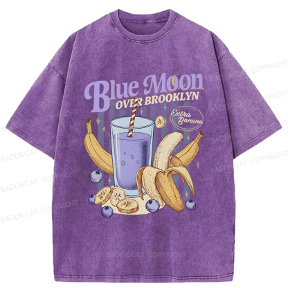 Baddiecat Blue Moon Washed T-shirt