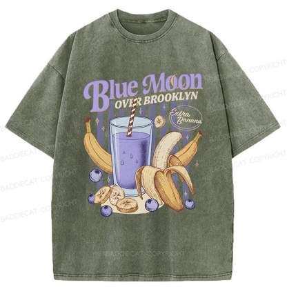 Baddiecat Blue Moon Washed T-shirt