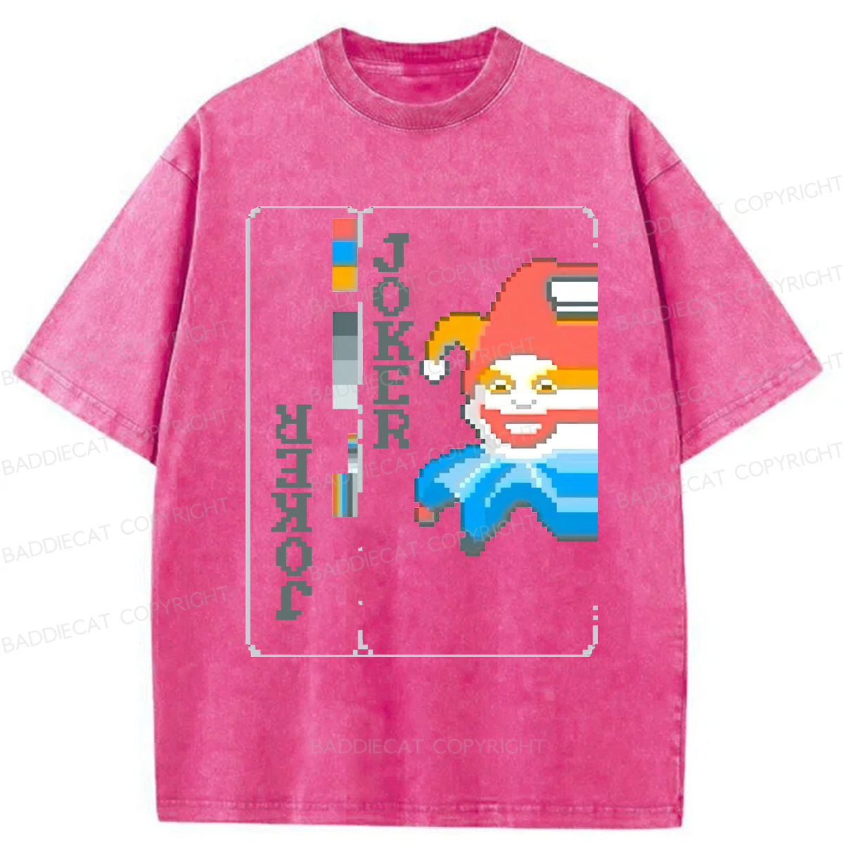 Baddiecat Balatro Joker Game Washed T-shirt