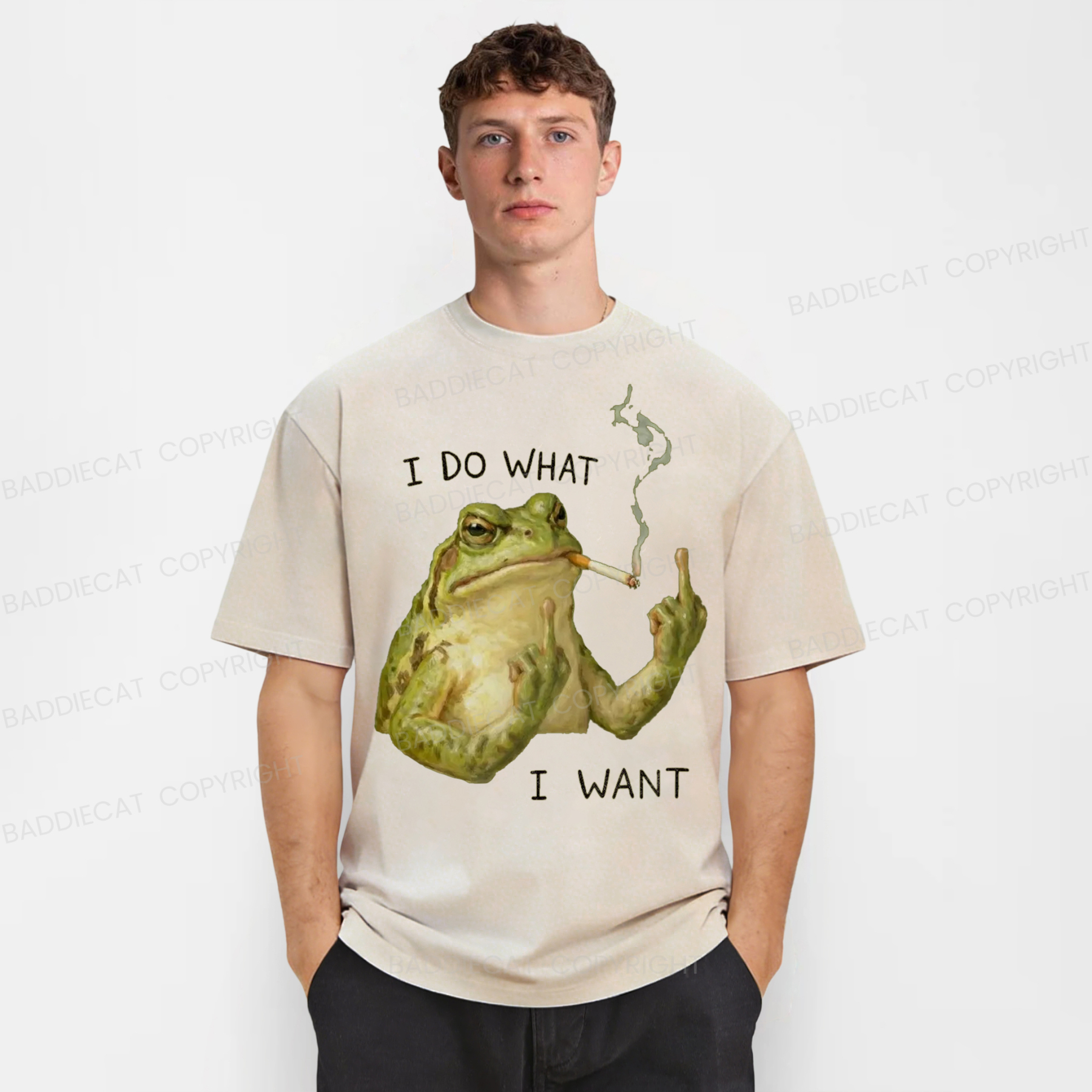 Baddiecat I Do What I Want Washed T-shirt