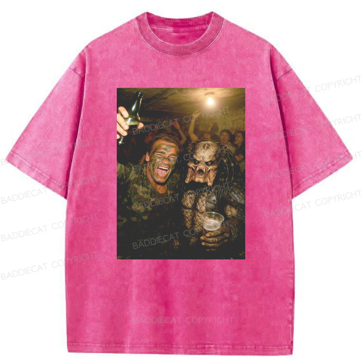 Baddiecat Predator 90S Washed T-shirt