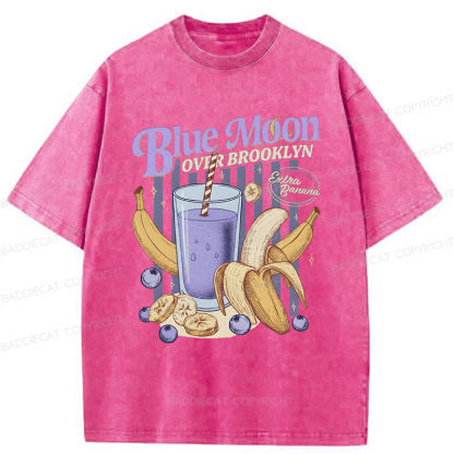 Baddiecat Blue Moon Washed T-shirt