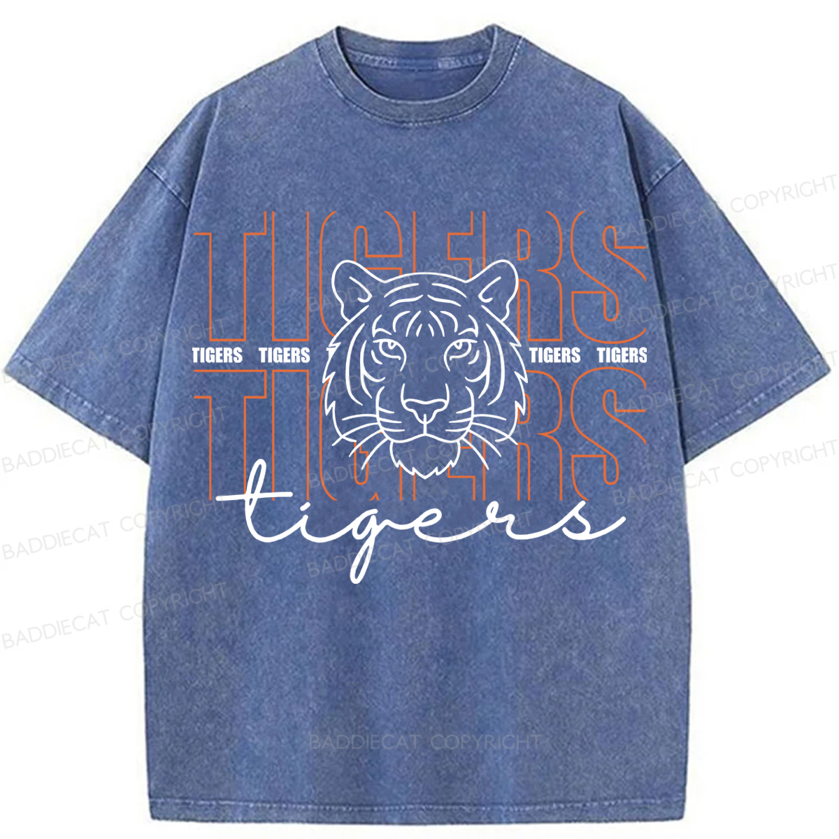 Baddiecat Tiger Washed T-shirt