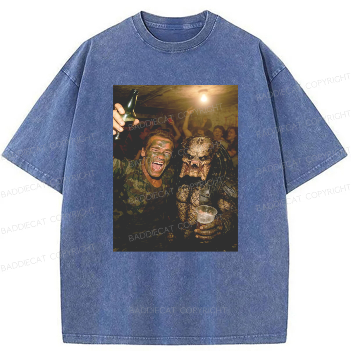 Baddiecat Predator 90S Washed T-shirt