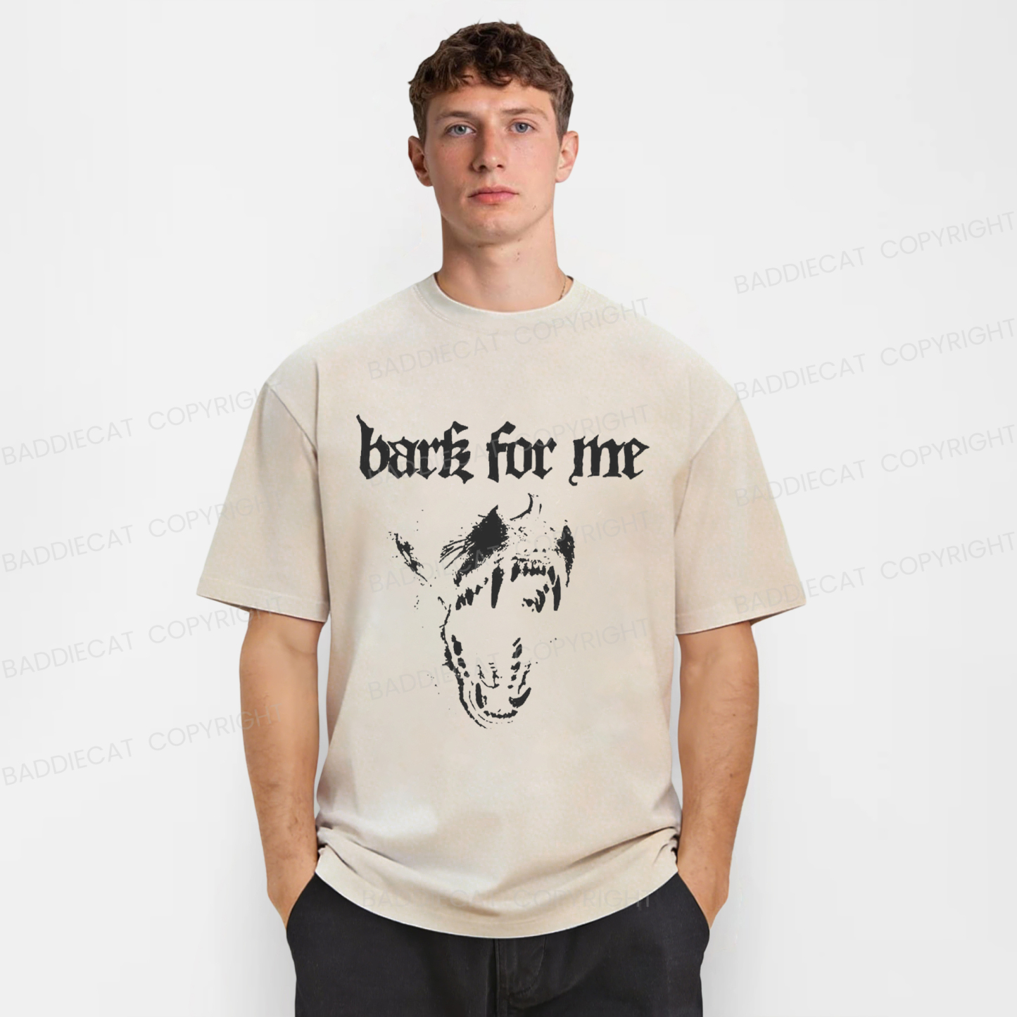 Baddiecat Protect Me Washed T-shirt