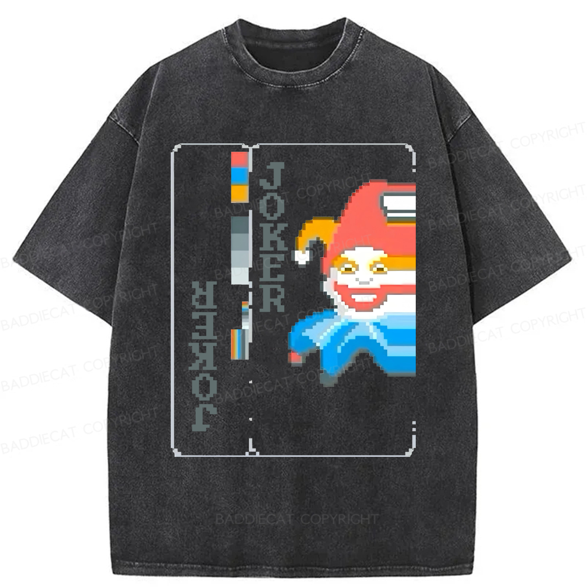 Baddiecat Balatro Joker Game Washed T-shirt