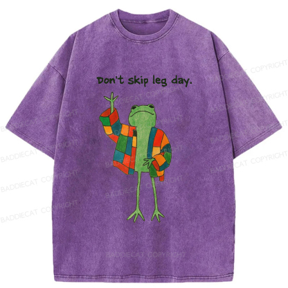 Baddiecat Model Frog Washed T-shirt