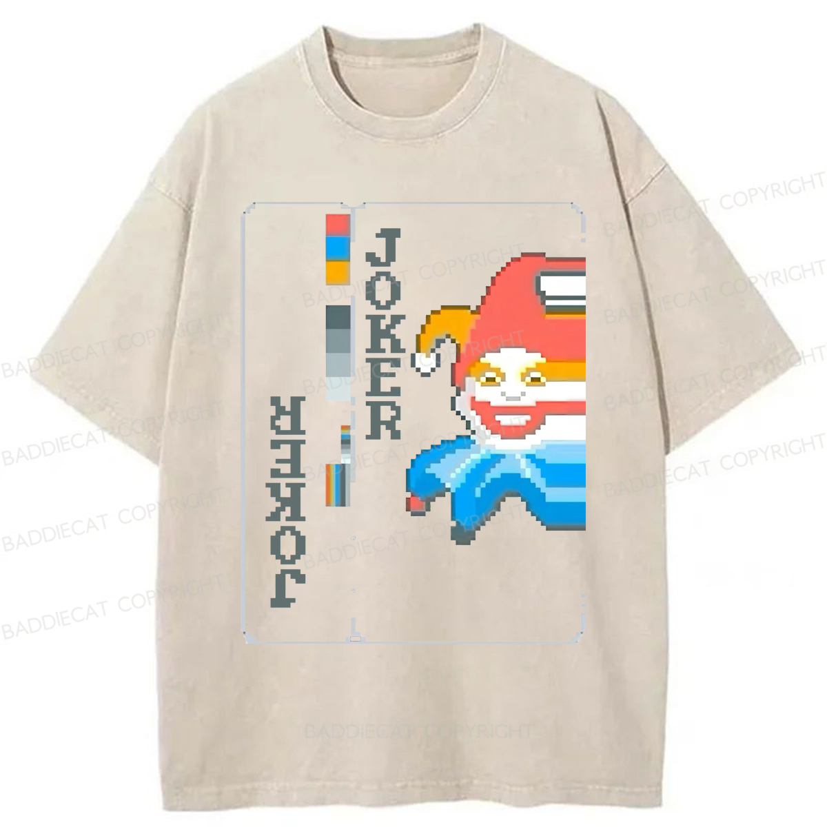 Baddiecat Balatro Joker Game Washed T-shirt