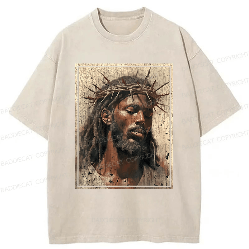 Baddiecat Funny Jesus Washed T-shirt