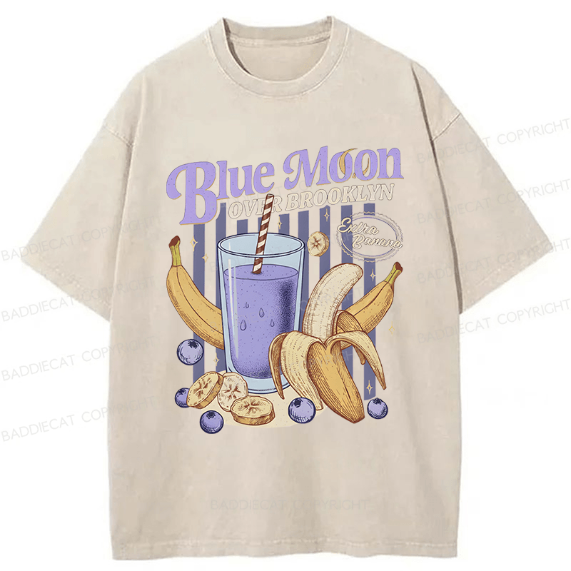 Baddiecat Blue Moon Washed T-shirt