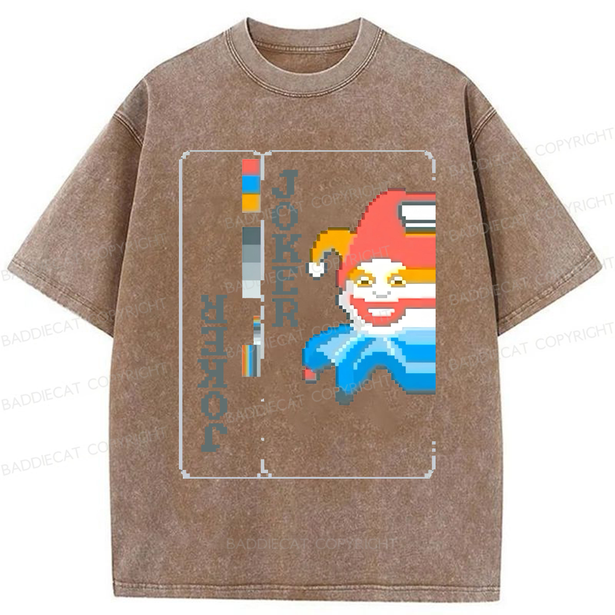 Baddiecat Balatro Joker Game Washed T-shirt