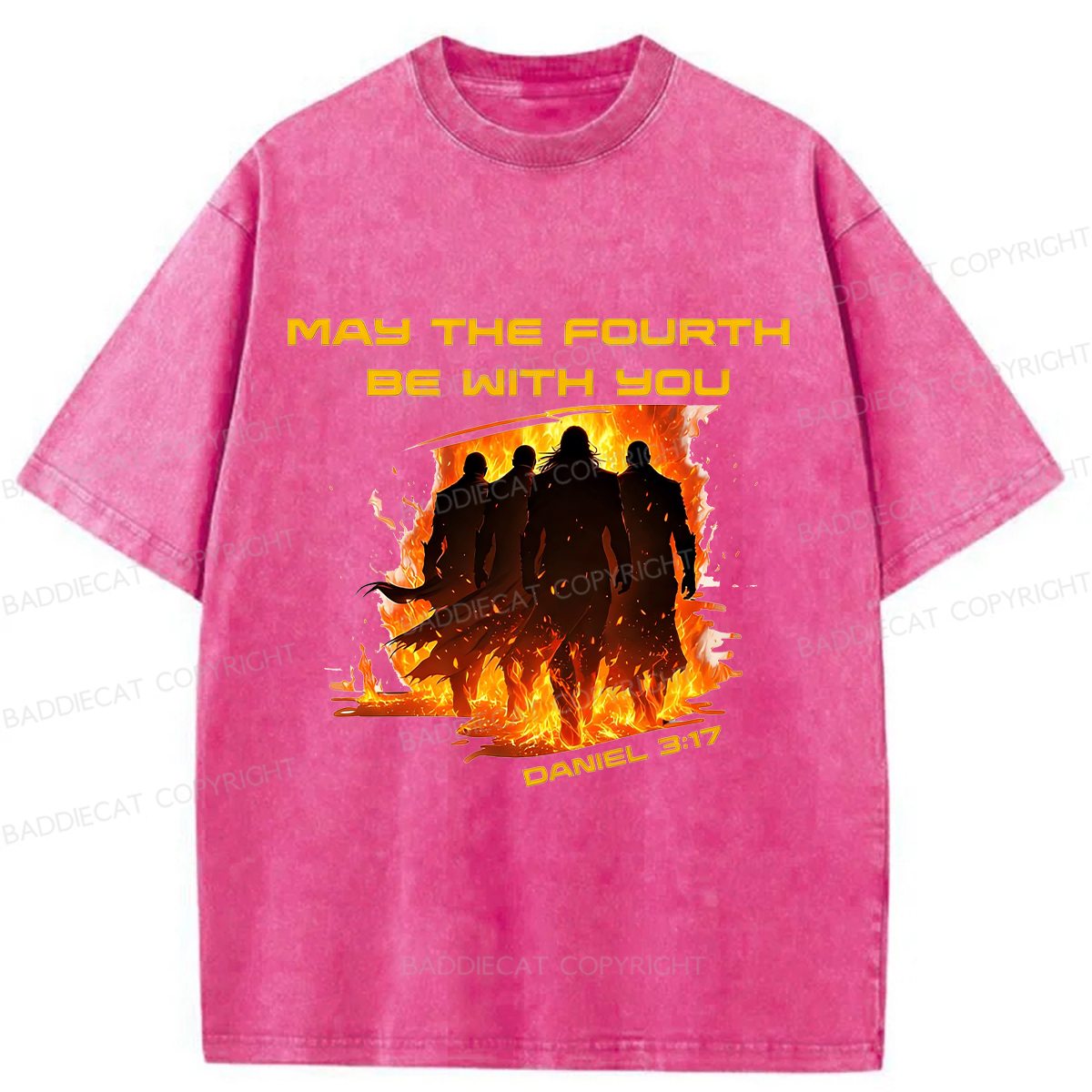 Baddiecat May The Force Be With You Washed T-shirt