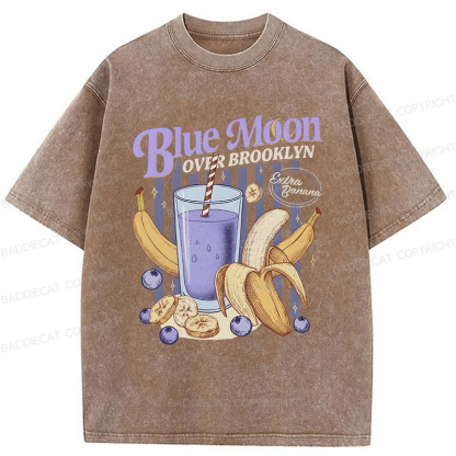 Baddiecat Blue Moon Washed T-shirt