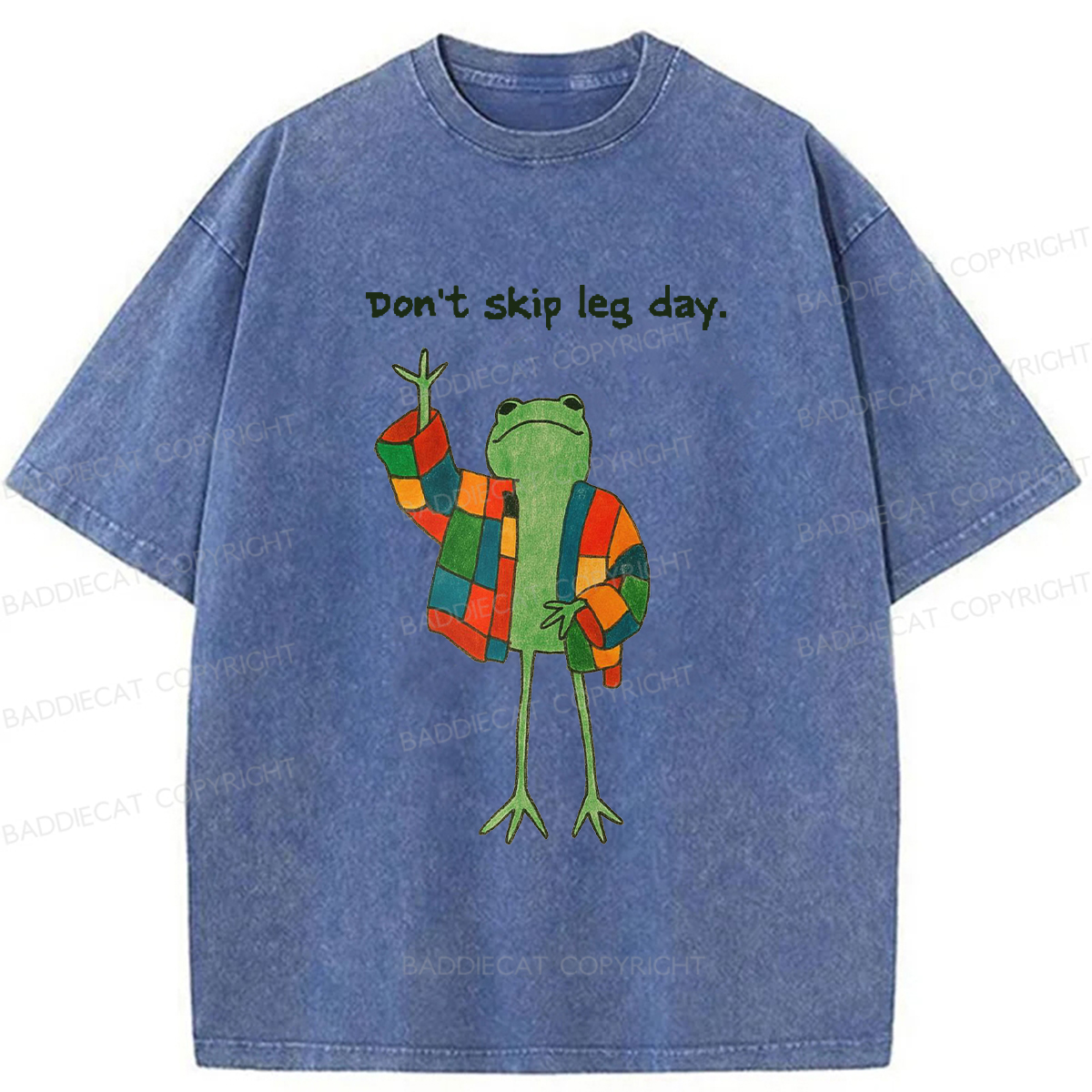 Baddiecat Model Frog Washed T-shirt