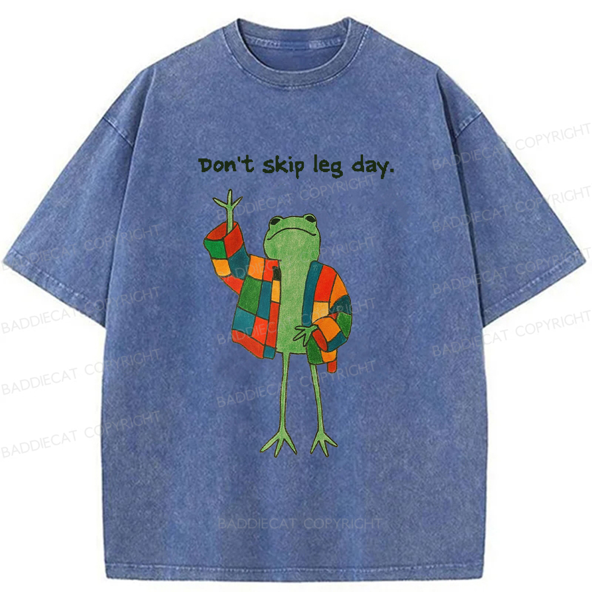 Baddiecat Model Frog Washed T-shirt