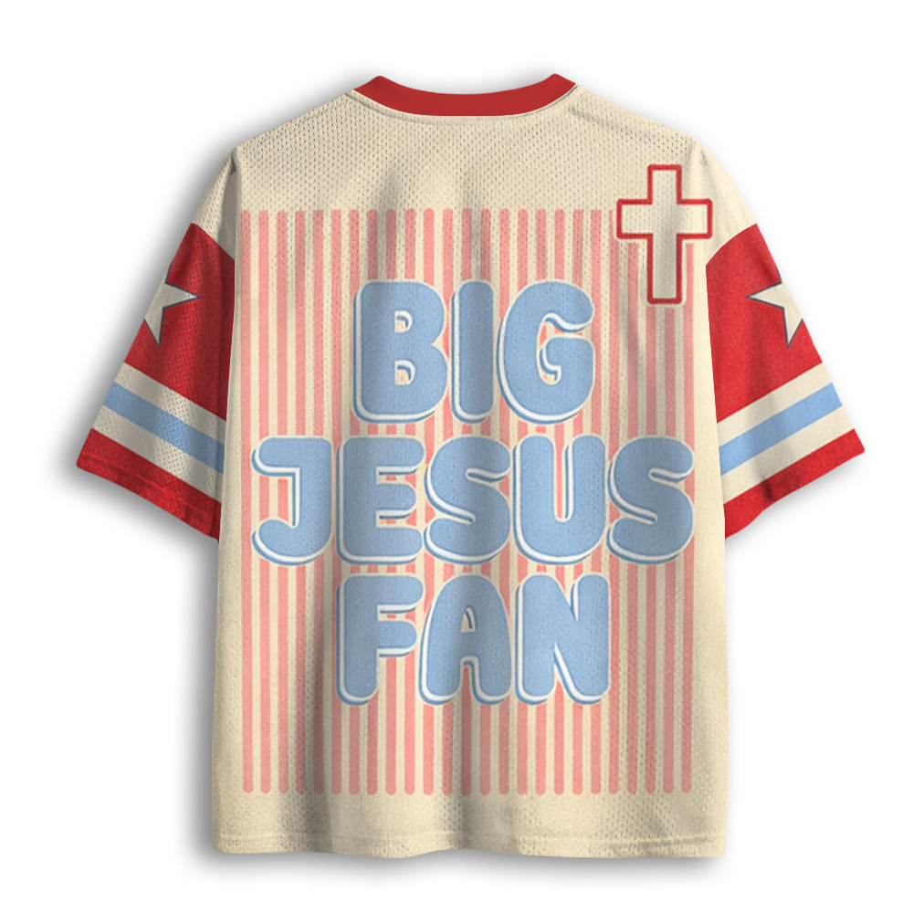 Baddiecat Big Jesus Fan Mesh Jersey