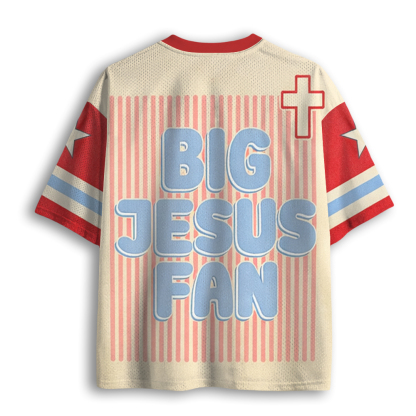 Baddiecat Big Jesus Fan Mesh Jersey