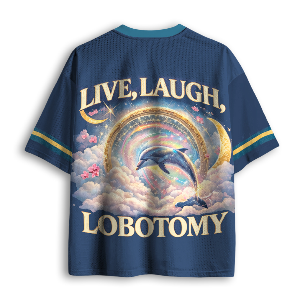 Baddiecat Live Laugh Lobotomy Mesh Jersey