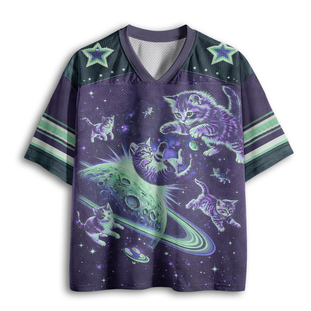 Baddiecat Space Cats Mesh Jersey