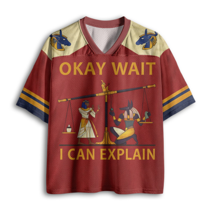 Baddiecat Okay Wait I Can Explain Mesh Jersey