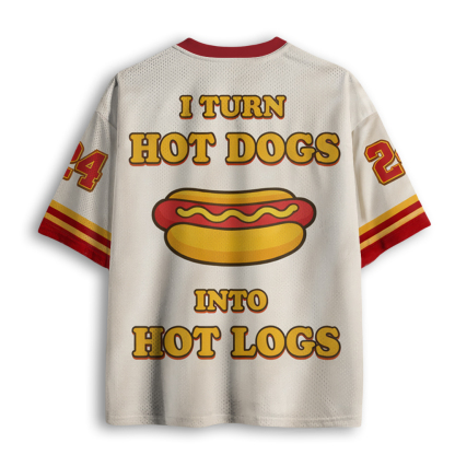 Baddiecat I Turn Hot Dogs Into Hot Logs Mesh Jersey