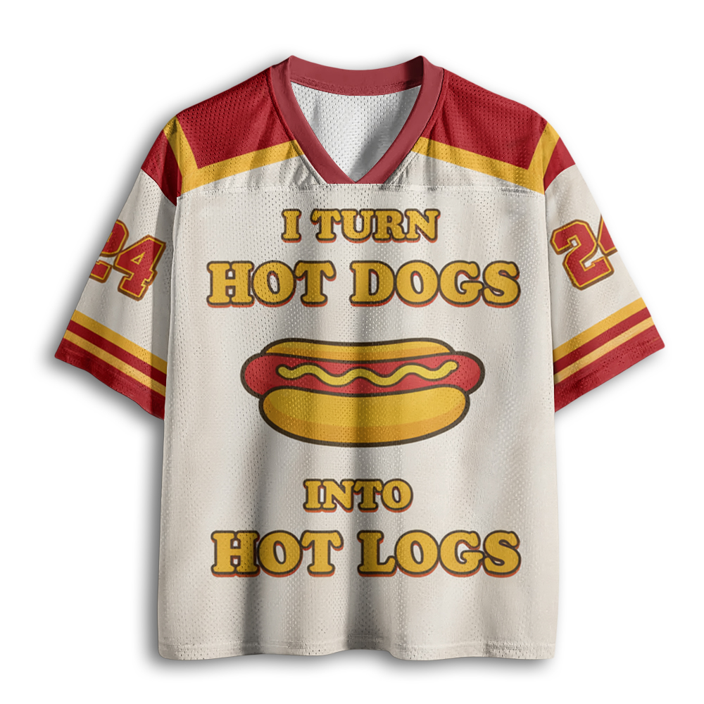 Baddiecat I Turn Hot Dogs Into Hot Logs Mesh Jersey