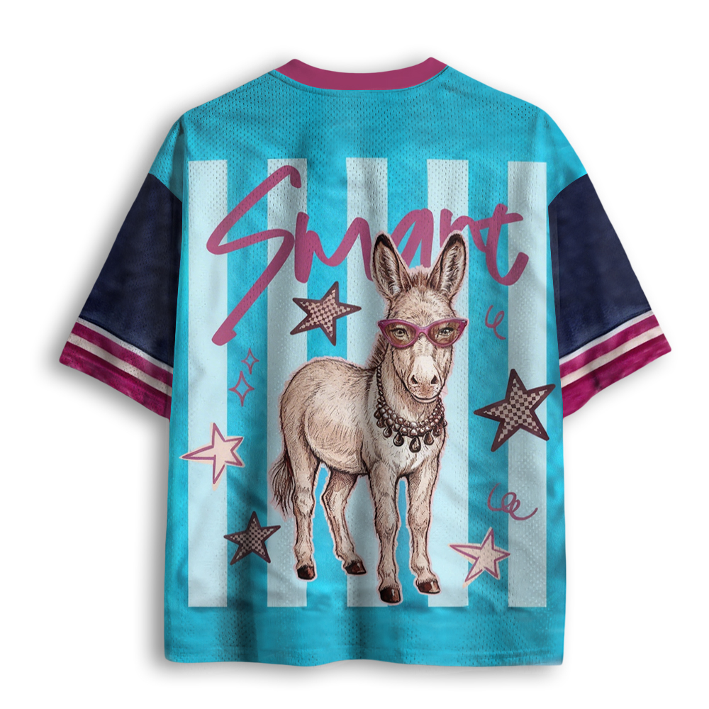 Baddiecat Striped Smart Donkey Mesh Jersey