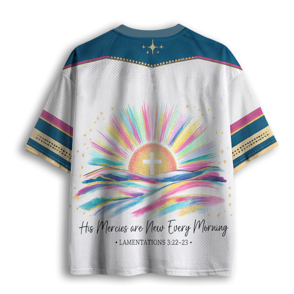 Baddiecat His Mercies Are New Mesh Jersey