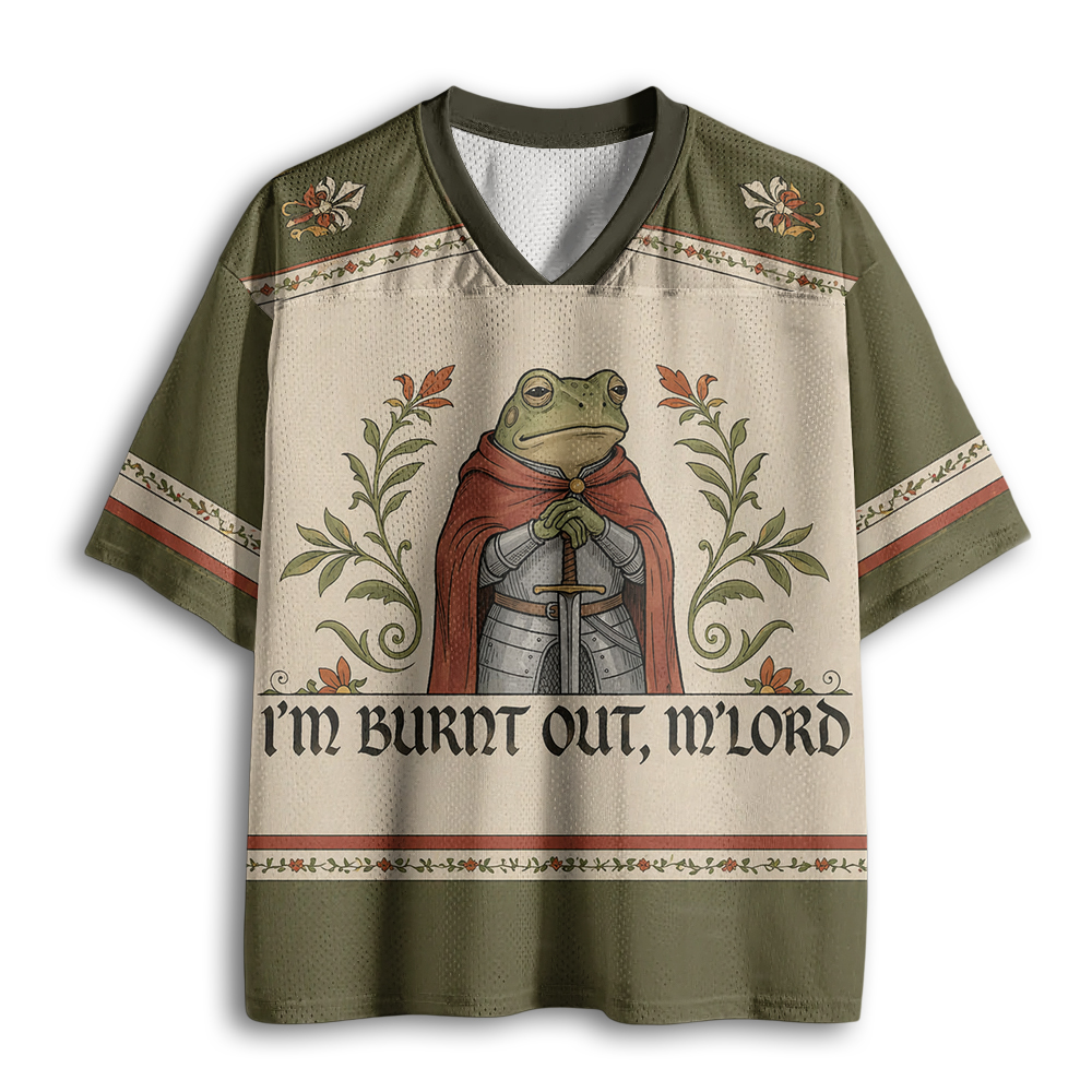 Baddiecat I'm Burnt Out M'Lord Mesh Jersey