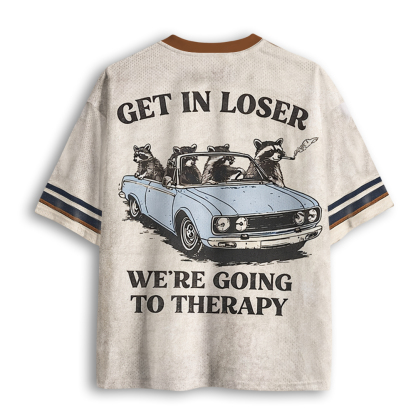 Baddiecat Get In Loser We're Going To Therapy Mesh Jersey