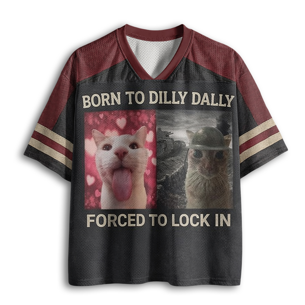 Baddiecat Born To Dilly Forced To Lock In Mesh Jersey