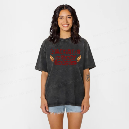 Baddiecat Call Me The Vet Washed T-shirt