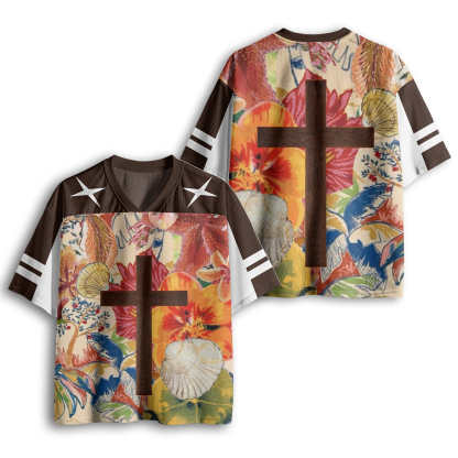 Baddiecat Flower Cross Mesh Jersey