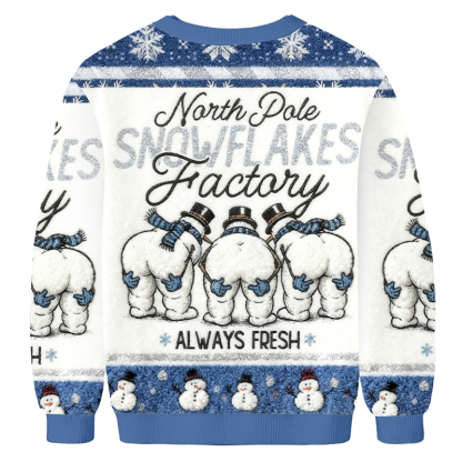 Baddiecat Funny Winter Digital Design Christmas Ugly Sweatshirt