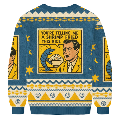 Baddiecat Shrimp Fried Rice Ugly Sweatshirt