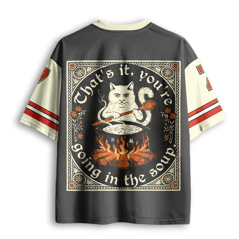 Baddiecat Man-eating Cat Mesh Jersey