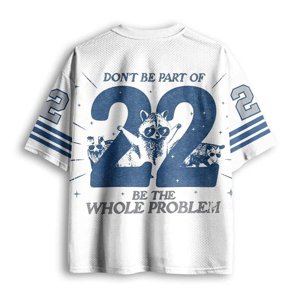 Baddiecat Trash Raccoon Group Mesh Jersey