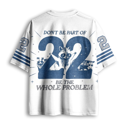 Baddiecat Trash Raccoon Group Mesh Jersey