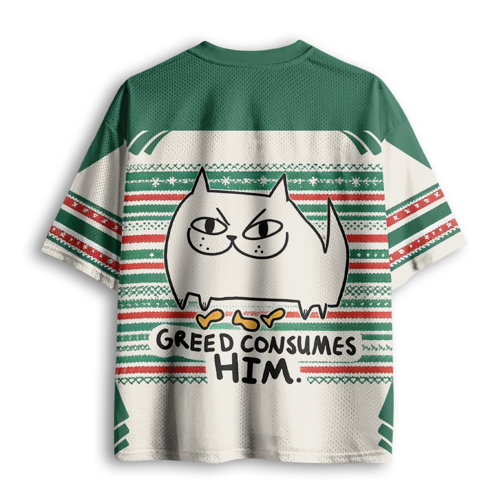 Baddiecat Greed Consumes Him Mesh Jersey