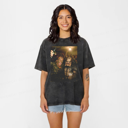 Baddiecat Predator 90S Washed T-shirt