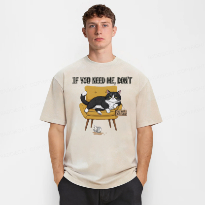 Baddiecat If You Need Me Washed T-shirt