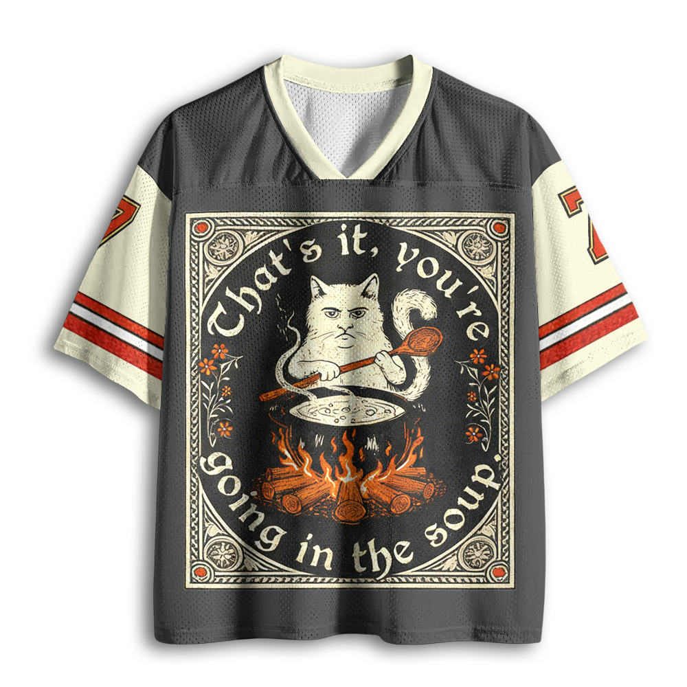 Baddiecat Man-eating Cat Mesh Jersey