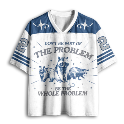 Baddiecat Trash Raccoon Group Mesh Jersey