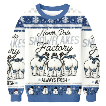 Baddiecat Funny Winter Digital Design Christmas Ugly Sweatshirt