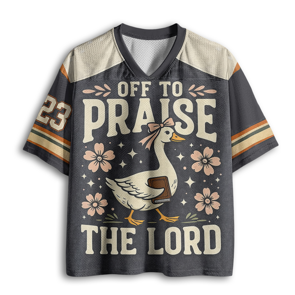 Baddiecat Off To Praise the Lord Mesh Jersey