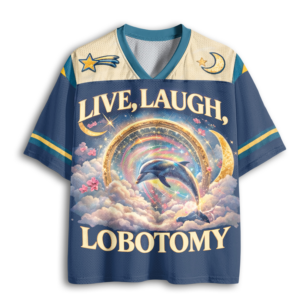 Baddiecat Live Laugh Lobotomy Mesh Jersey